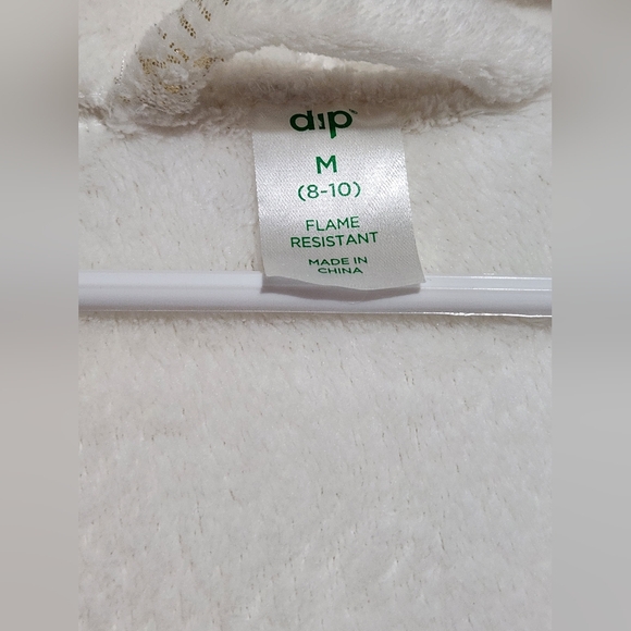 Kids Size Medium (8-10) Gold Snowflake DIP Brand Robe - Picture 7 of 8